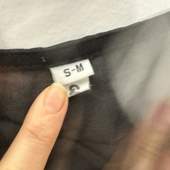 EUC Gokey Womens Black Sheer Swim Cover Shift Shirt S M Small Medium - Picture 2 of 4